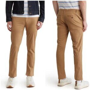 14th & Union Wallin Stretch Twill Khaki Chino Pants Tan Slim Fit Sz 31 x 30
